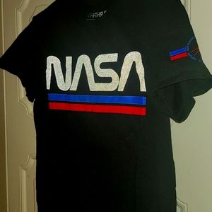Black short sleeve NASA t-shirt